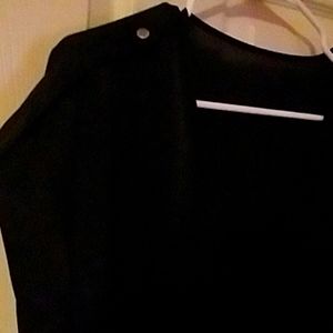 Express Black Satin Top